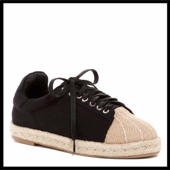 CATHERINE MALANDRINO BLACK ESPADRILLE SNEAKERS A3C - Picture 8 of 8